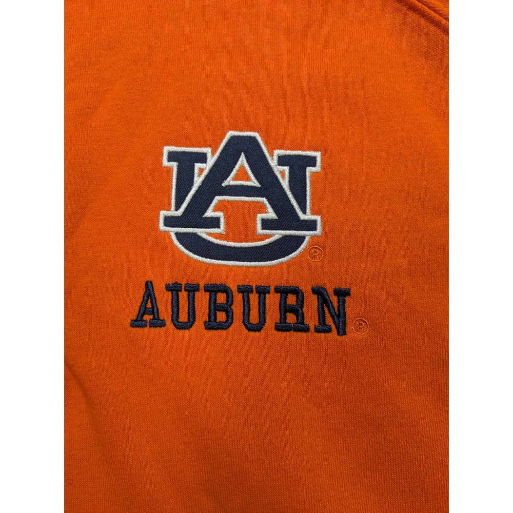 Auburn Tigers Pullover Mens 2XL XXL Orange Colosseum Sweatshirt Zip New Fleece - Picture 3 of 12